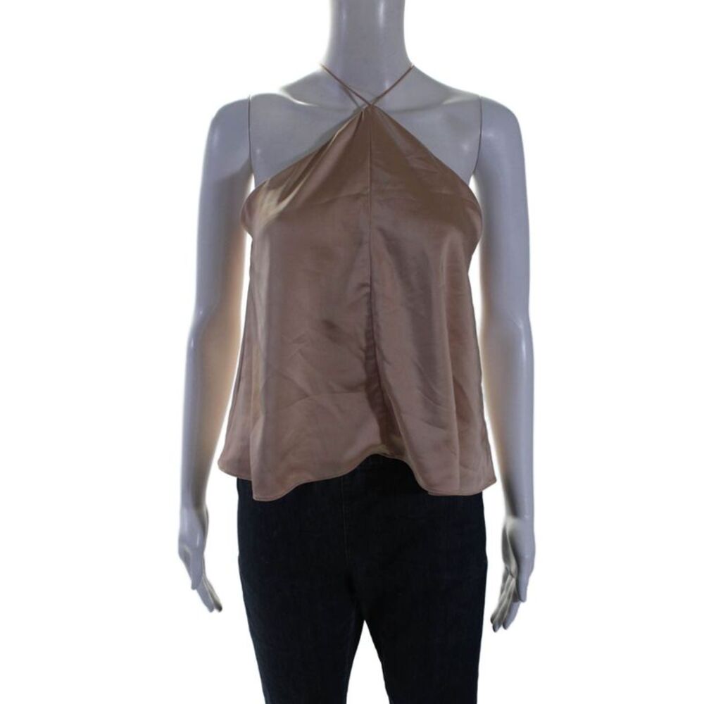 Obando Collective Womens Sleeveless Halter Top Pink Size 0 15429560